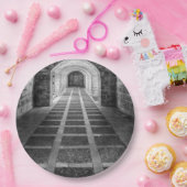 白黒での対称 ペーパープレート (パーティー)