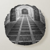 白黒での対称 ラウンドクッション (正面)