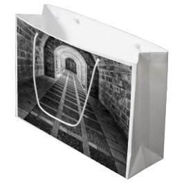 白黒での対称 ラージペーパーバッグ