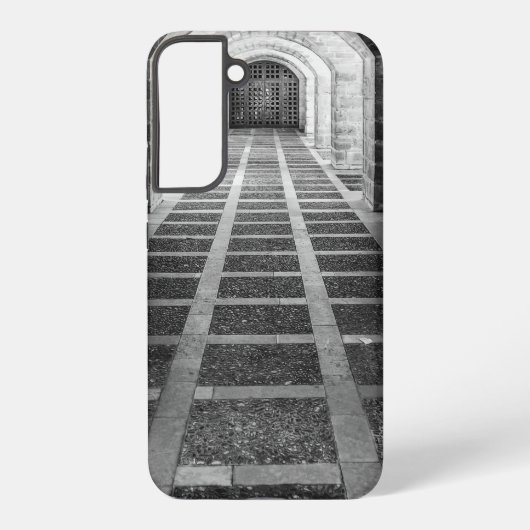 白黒での対称 SAMSUNG GALAXYケース (裏面)