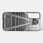 白黒での対称 SAMSUNG GALAXYケース (裏面横)