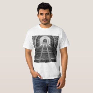 白黒での対称 Tシャツ