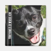 白黒でカスタマイズしたフルフォト マグネット (正面)