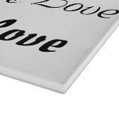 白黒で愛する カッティングボード (角)