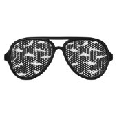 白黒で泳ぐサメ|過去記事 アビエーターサングラス (正面)