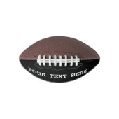 白黒で自分のカスタム文字を追加する アメリカンフットボール (正面)