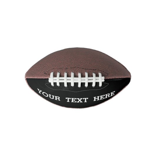 白黒で自分のカスタム文字を追加する アメリカンフットボール (正面)