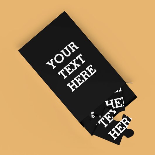 白黒で自分のカスタム文字を追加する ジグソーパズル