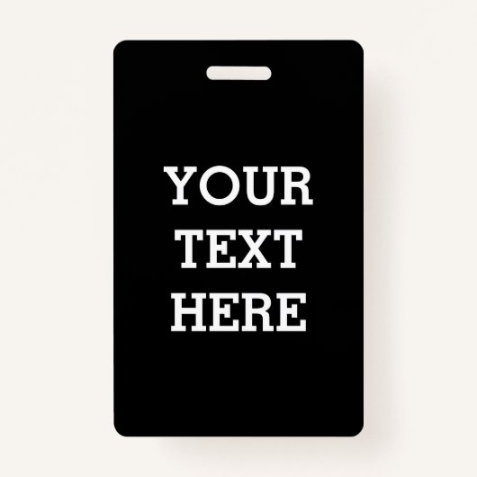 白黒で自分のカスタム文字を追加する バッジ (正面)