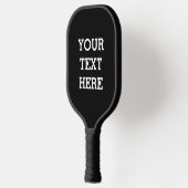 白黒で自分のカスタム文字を追加する ピックルボールラケット (左)