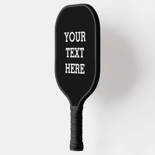 白黒で自分のカスタム文字を追加する ピックルボールラケット (左)