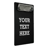 白黒で自分のカスタム文字を追加する ミニクリップボード (アングル)