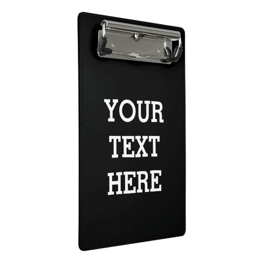 白黒で自分のカスタム文字を追加する ミニクリップボード (アングル)