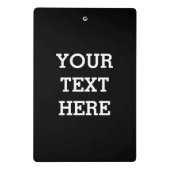 白黒で自分のカスタム文字を追加する ミニクリップボード (裏面)