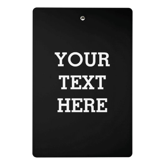 白黒で自分のカスタム文字を追加する ミニクリップボード (裏面)