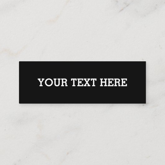 白黒で自分のカスタム文字を追加する ロイヤリティカード (裏面)