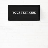 白黒で自分のカスタム文字を追加する 横断幕 (インサイチュ)