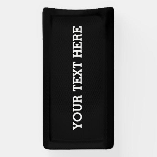 白黒で自分のカスタム文字を追加する 横断幕 (縦)