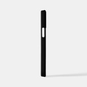 白黒で自分のカスタム文字を追加する iPhoneケース (右側面)