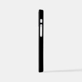 白黒で自分のカスタム文字を追加する iPhoneケース (左側面)