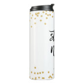 白黒で金ゴールドと名前を付けフェイクて開始 タンブラー (回転左)