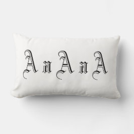 白黒で1グラムを乗算する ランバークッション