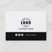 白黒でQRコードの名刺を追加 名刺 (裏面)