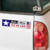 白黒とかYesとか!バンパーステッカー バンパーステッカー (トラック上)