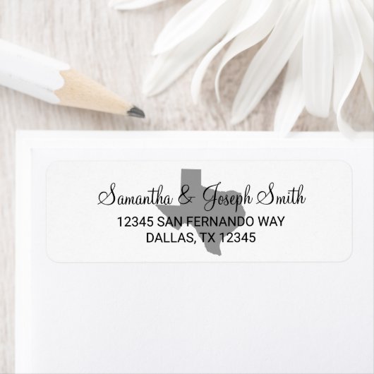 白黒とグレコンテンポラリーーテキサス州 ラベル (インサイチュ)