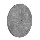 白黒とグレーの幾何学的パターン ダーツボード (正面左)