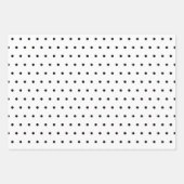 白黒とグレーモダン ラッピングペーパーシート (正面)