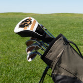 白黒とゴールデンストライプズ ゴルフヘッドカバー (インサイチュ)