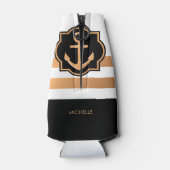 白黒とゴールデンストライプズ ボトルクーラー (裏面)