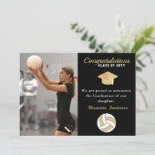 白黒とゴールデンバレーボール卒業 案内状 (スタンド正面)