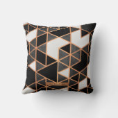 白黒とゴールデンモザイク クッション (裏面)