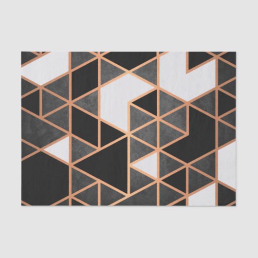 白黒とゴールデンモザイク 薄葉紙 (正面)