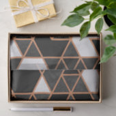 白黒とゴールデンモザイク 薄葉紙 (ギフト)