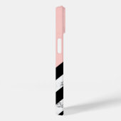 白黒とピンクシェブロン Case-Mate iPhoneケース (裏面 / 右)