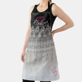 白黒とピンク エプロン (インサイチュ)