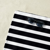 白黒とピンク ビーチタオル (インサイチュ)