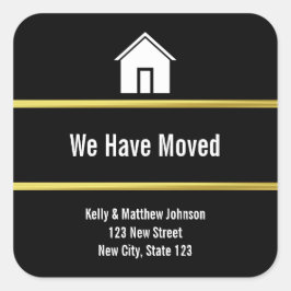 白黒とフェイク金ゴールドの移行発表 スクエアシール