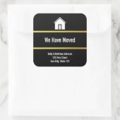 白黒とフェイク金ゴールドの移行発表 スクエアシール (バッグ)