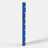 白黒とブルーサッカー選手スポーツモノグラム Case-Mate iPhoneケース (裏面 / 右)