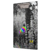 白黒とレインボーガーデンビジタークリップボード クリップボード (左)