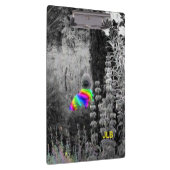 白黒とレインボーガーデンビジタークリップボード クリップボード (右)