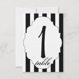白黒とレッドローズ結婚のテーブル番号 招待状