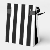 白黒とレッドローズ結婚式の引き出物ボックス フェイバーボックス (裏面サイド)