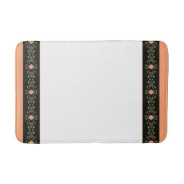 白黒と桃 バスマット