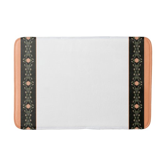 白黒と桃 バスマット (正面)