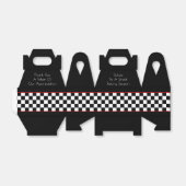 白黒と赤いトークンボックスデザイン フェイバーボックス (折り畳みなし)